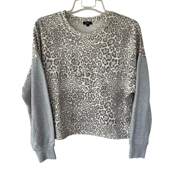 Rails Alice Mixed Gray cropped sweater size L - Picture 1 of 8